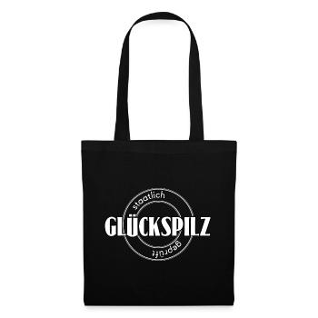 Glückspilz - Stoffbeutel - Schwarz - Vorne