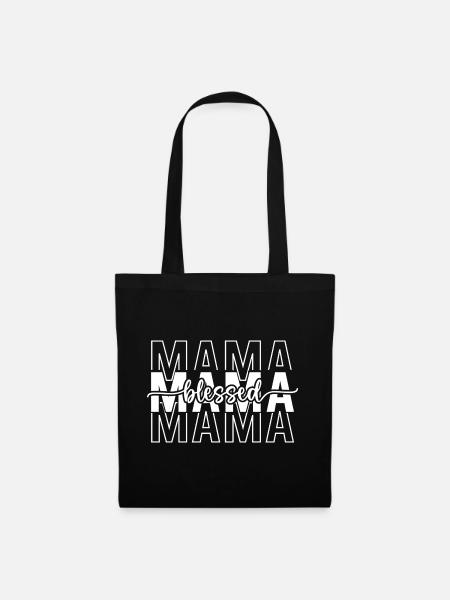 Mama - Stoffbeutel - Schwarz