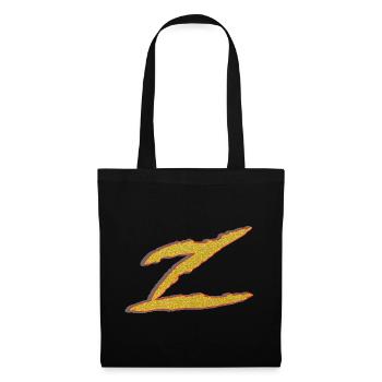 Goldener Z-Buchstabe - Stoffbeutel - Schwarz - Vorne