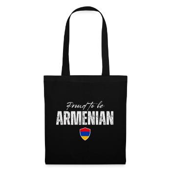 Arménien fier, j’adore l’Arménie - Sac en tissu - noir - Devant
