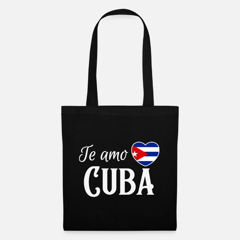Ich liebe Kuba, made in Cuba - Stoffbeutel - Schwarz