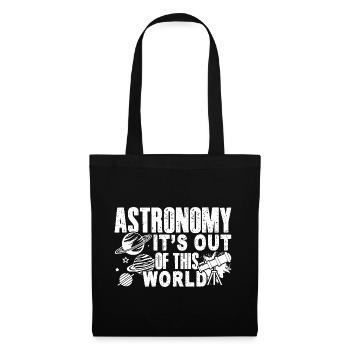 Astronaut Astronomy It's Out Of This World - Tote Bag - black - Front