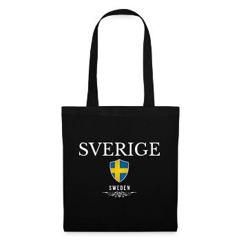 Swedish patriot, minimalist sleek design - Tote Bag - black - Front