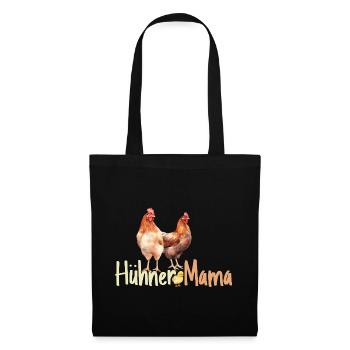 Hühner Mama Muttertag Mutterschaft Mama Elternteil - Stoffbeutel - Schwarz - Vorne