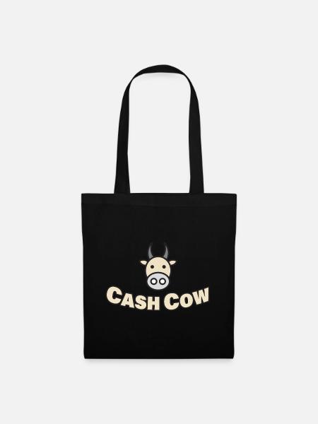 CASH COW - Stoffbeutel - Schwarz