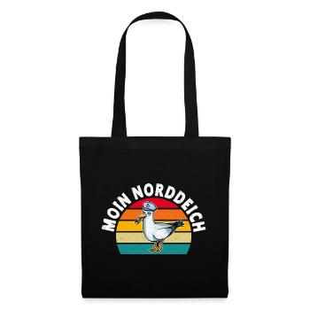 North Sea Holiday MOIN NORDDEICH Funny - Tote Bag - black - Front
