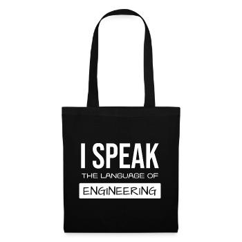 Je parle des glyphes d’ingénierie - Sac en tissu - noir - Devant