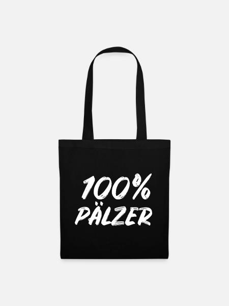 Pfalz Pfälzer 100% Pälzer - Stoffbeutel - Schwarz