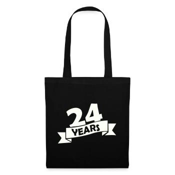 24_years - Tote Bag - black - Front
