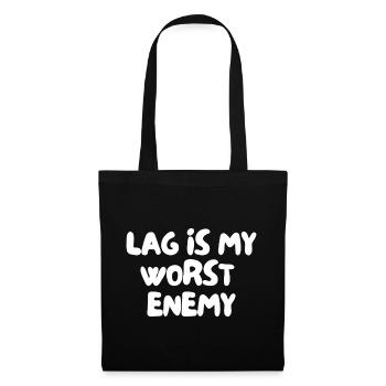 Lag is my worst enemy - Tote Bag - black - Front
