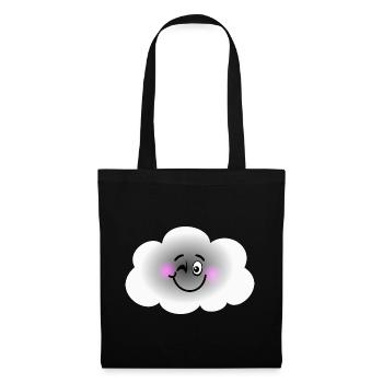 Happy Cloud - Sac en tissu - noir - Devant