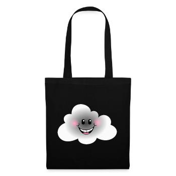 Happy Cloud - Sac en tissu - noir - Devant
