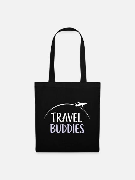 Travel buddies - Stoffbeutel - Schwarz