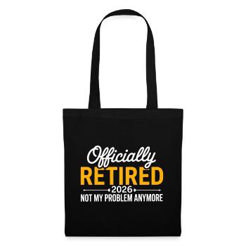 Retired 2026 Funny Retired Graphic Men Retirement - Tote Bag - black - Front