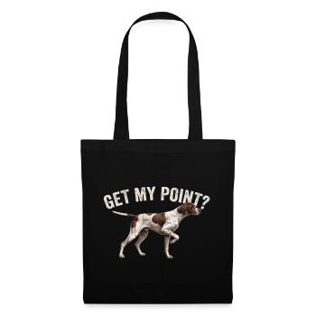 Get My Point - English Pointer Dad Hunting Dog - Tote Bag - black - Front