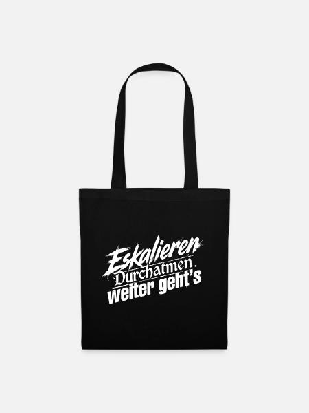 Ruhe Bewahren - Stoffbeutel - Schwarz