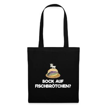 Bock auf Fischbrötchen? - Stoffbeutel - Schwarz - Vorne