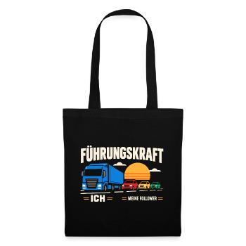 Führungskraft: Truck & Follower Sunset - Stoffbeutel - Schwarz - Vorne