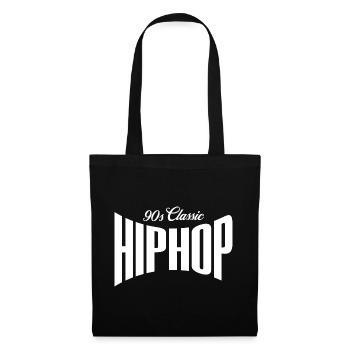 90er-Jahre-Classic-Hip-Hop-Logo - Stoffbeutel - Schwarz - Vorne
