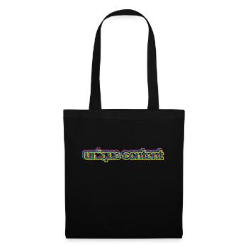 unique content 3C - Stoffbeutel - Schwarz - Vorne