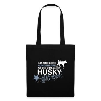 Husky Glitzer - Stoffbeutel - Schwarz - Vorne