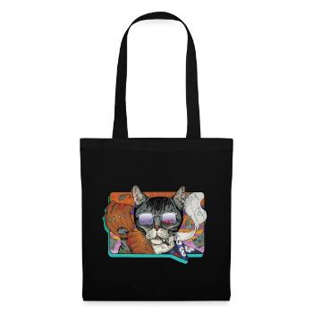 Crime Cat in Shades - Tote Bag - black - Front
