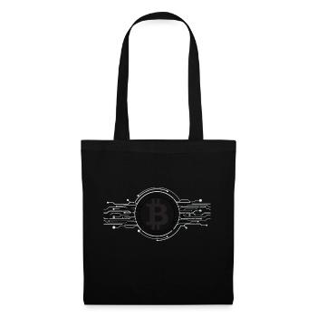 Bitcoin Logo - Sac en tissu - noir - Devant