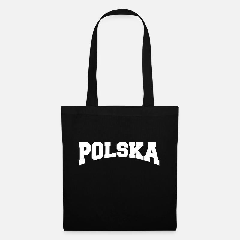 Polen Polska Poland Polnisch Geschenk - Stoffbeutel - Schwarz