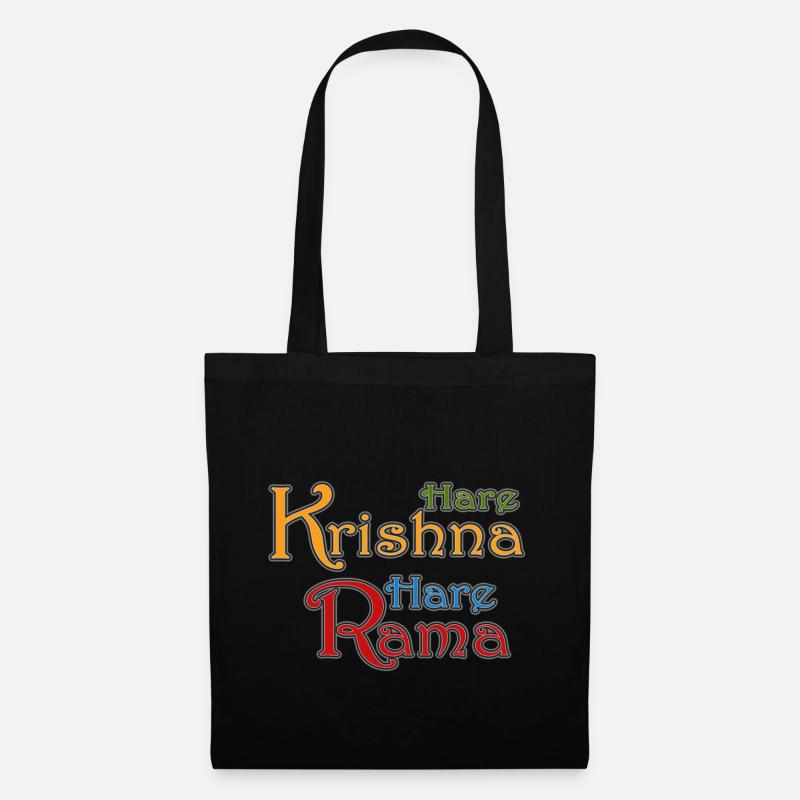 Hare Krishna Hare Rama - Sac en tissu - noir