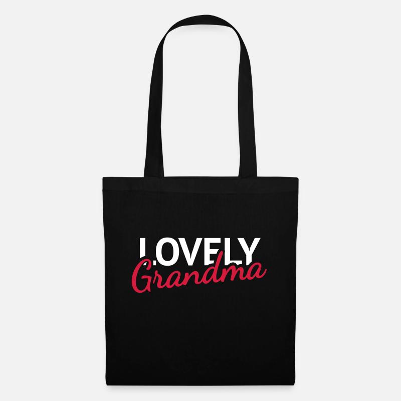 Lovely Grandma - Stoffbeutel - Schwarz