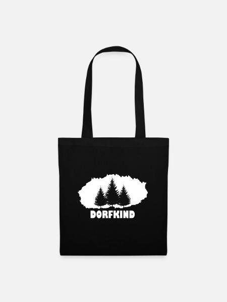 Dorfkind - Stoffbeutel - Schwarz