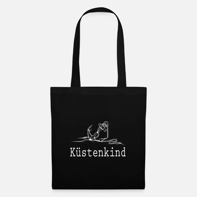 Küstenkind - Stoffbeutel - Schwarz