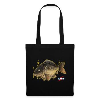 Aquatic cartoon electric fish - Tote Bag - black - Front