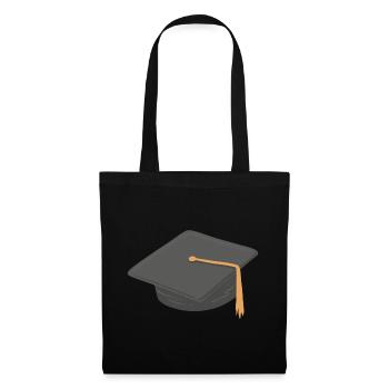 School University Graduation Hat Symbol - Tote Bag - black - Front