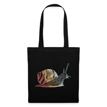 Snail retro style vintage - Tote Bag - black - Front