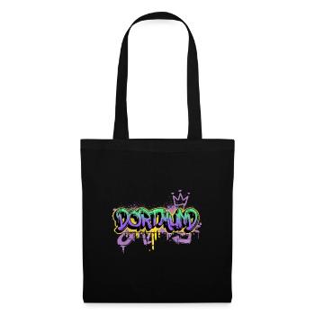 Dortmund Allemagne Ville Graffiti Spray Sprayer - Sac en tissu - noir - Devant