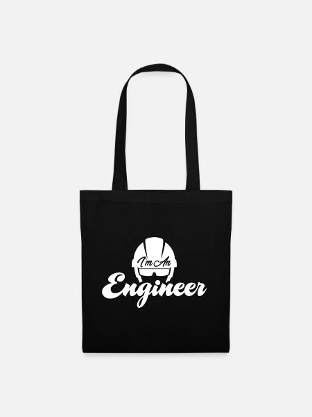 Ich bin ein Ingenieur - Stoffbeutel - Schwarz