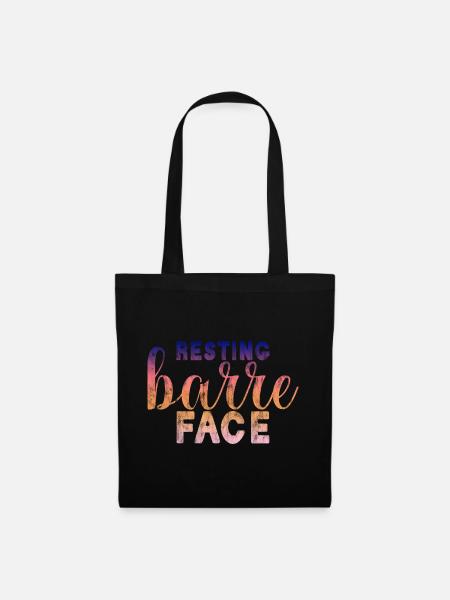 Resting Barre Face 3 - Stoffbeutel - Schwarz