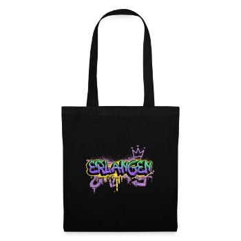 Erlangen Germany City Graffiti Spray Sprayer - Tote Bag - black - Front