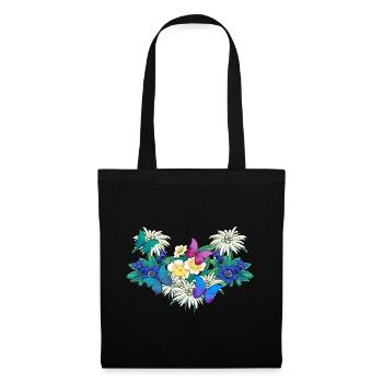 Early Spring Season Flowers Butterflies - Tote Bag - black - Front