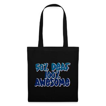 50% Sourd 100% Génial 4 - Sac en tissu - noir - Devant