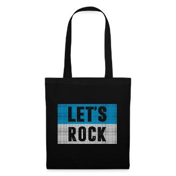 Rock and Roll Music Rock - Tote Bag - black - Front
