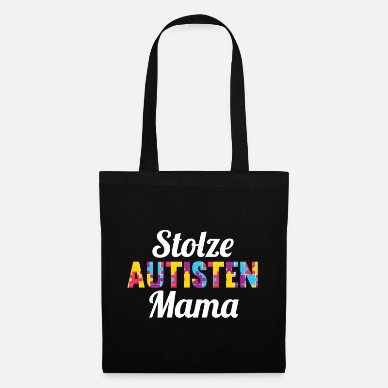 Mama Mutter Autismus Autist Autisten - Stoffbeutel - Schwarz
