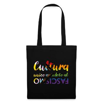 La culture comme antidote au fascisme - Sac en tissu - noir - Devant