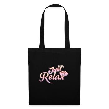 Détendez-vous - Sac en tissu - noir - Devant
