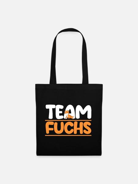 Fuchs - Stoffbeutel - Schwarz