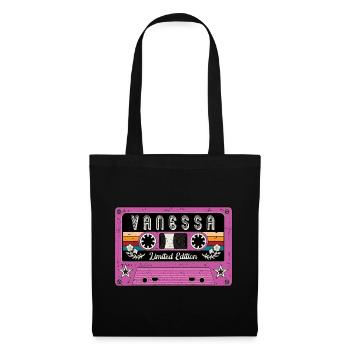 Vintage Vanessa Name - Tote Bag - black - Front
