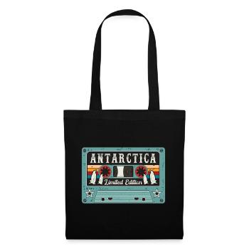 Vintage Antarctica with Penguin - Tote Bag - black - Front