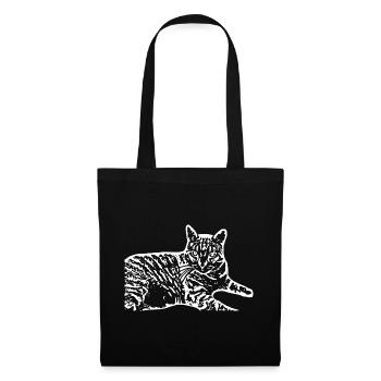 Cat White White Cats - Tote Bag - black - Front