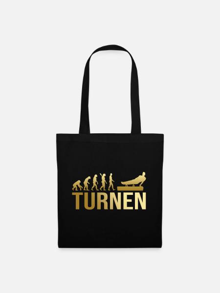 Evolution Turnen - Stoffbeutel - Schwarz